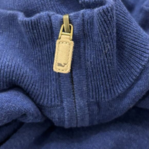 Vineyard Vines Men’s Size S Blue 1/4 Zip Pullover Cotton Sweater Classic Preppy - Picture 7 of 7